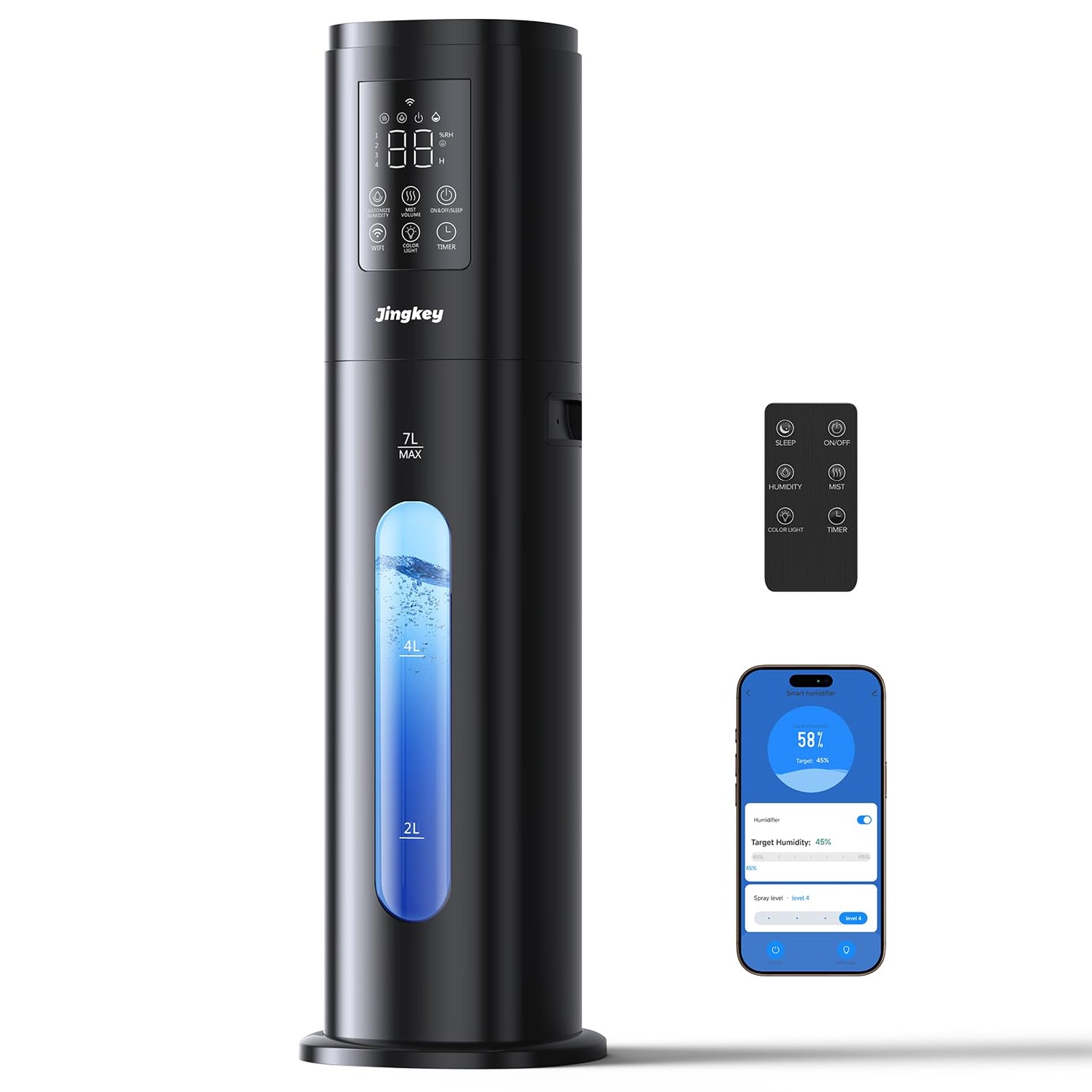 Smart Cool Mist Humidifier with Remote Control