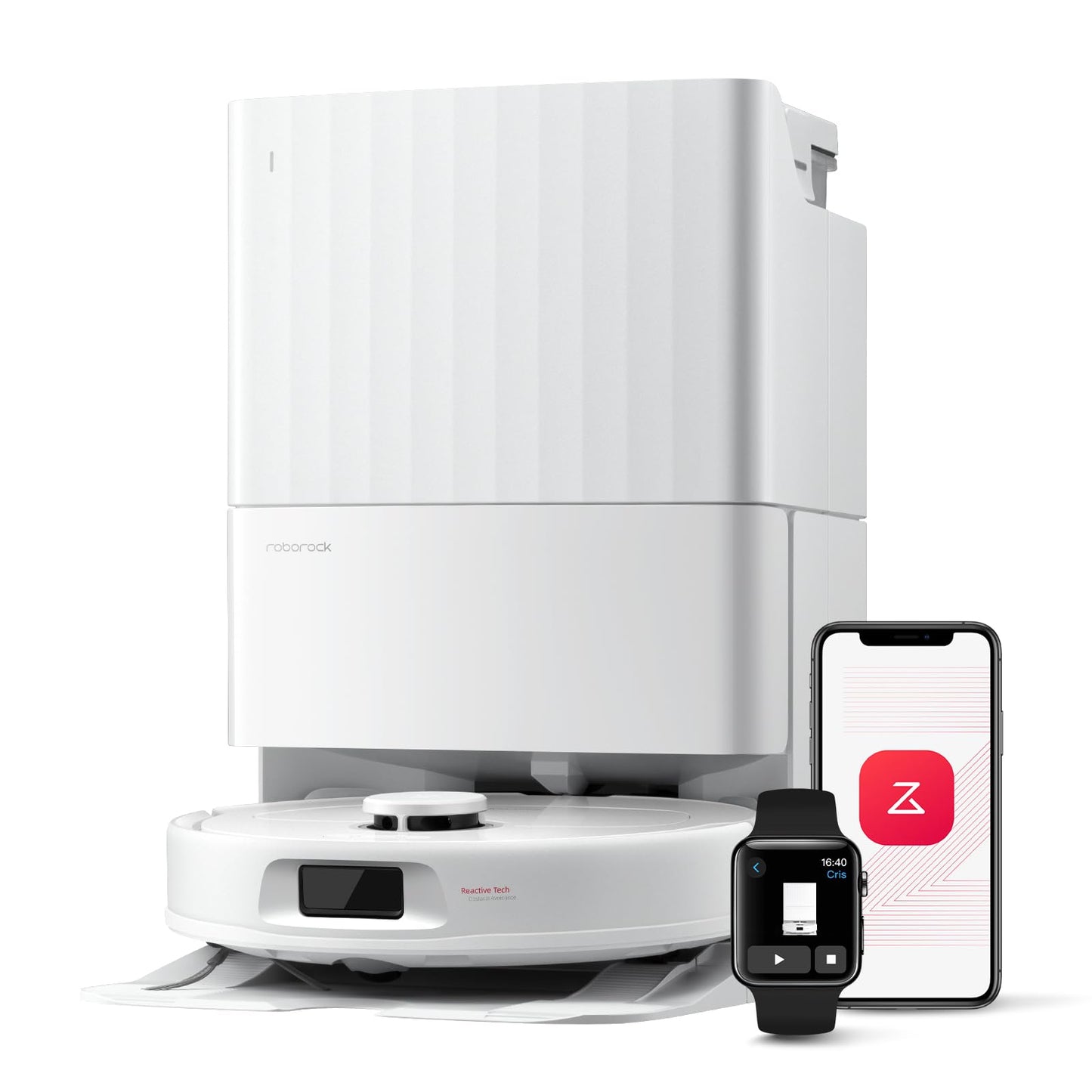 Robot Vacuum & Mop with Auto-Wash Dock