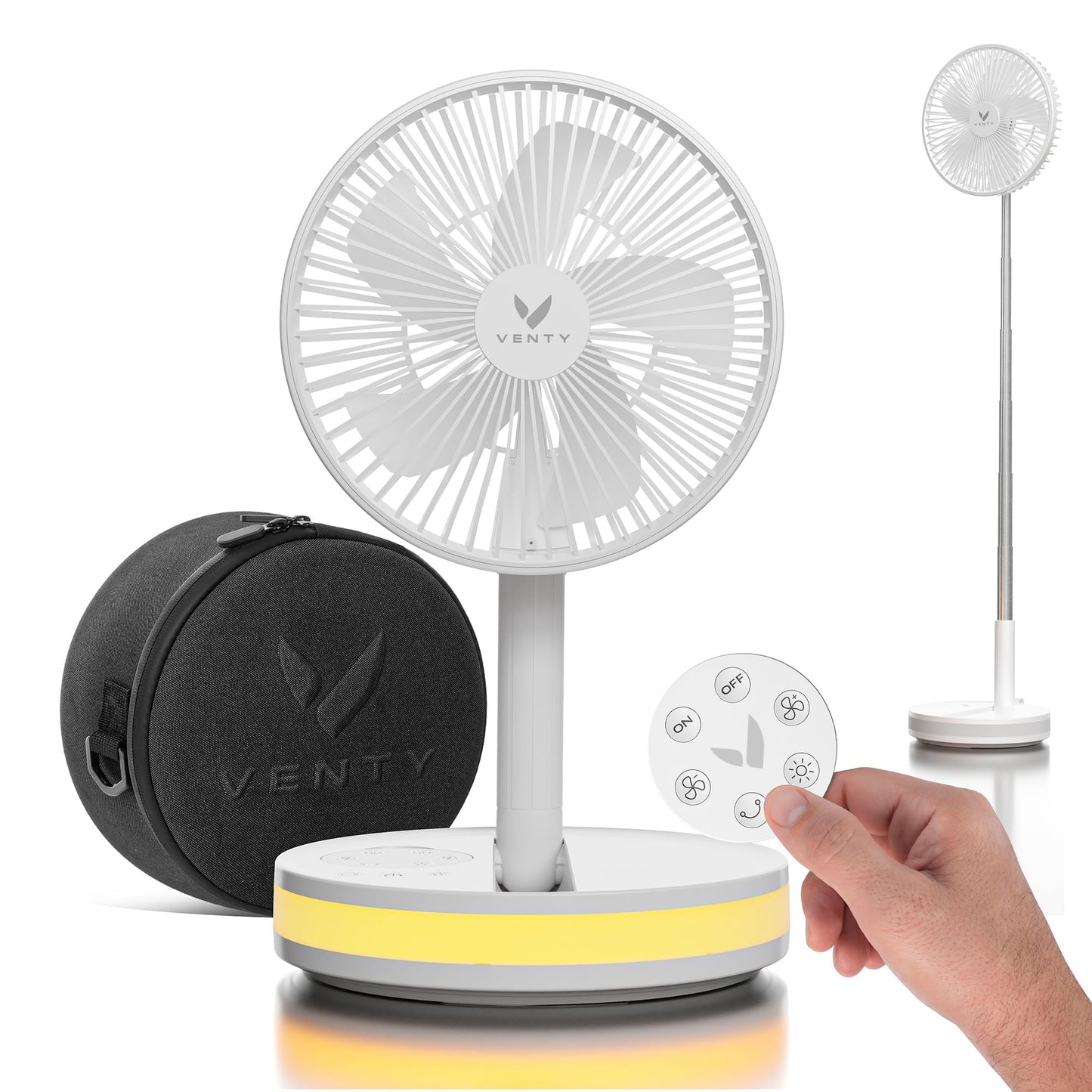 Portable Rechargeable Fan with Remote Control