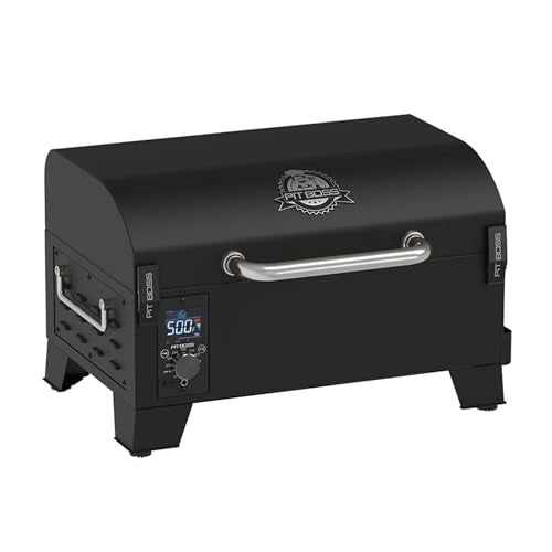 Pit Boss Portable Table Top Wood Pellet Grill, Mahogany - 10697