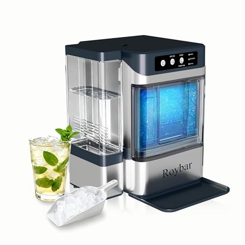 Portable Nugget Ice Maker with Self-Cleaning Water Tank