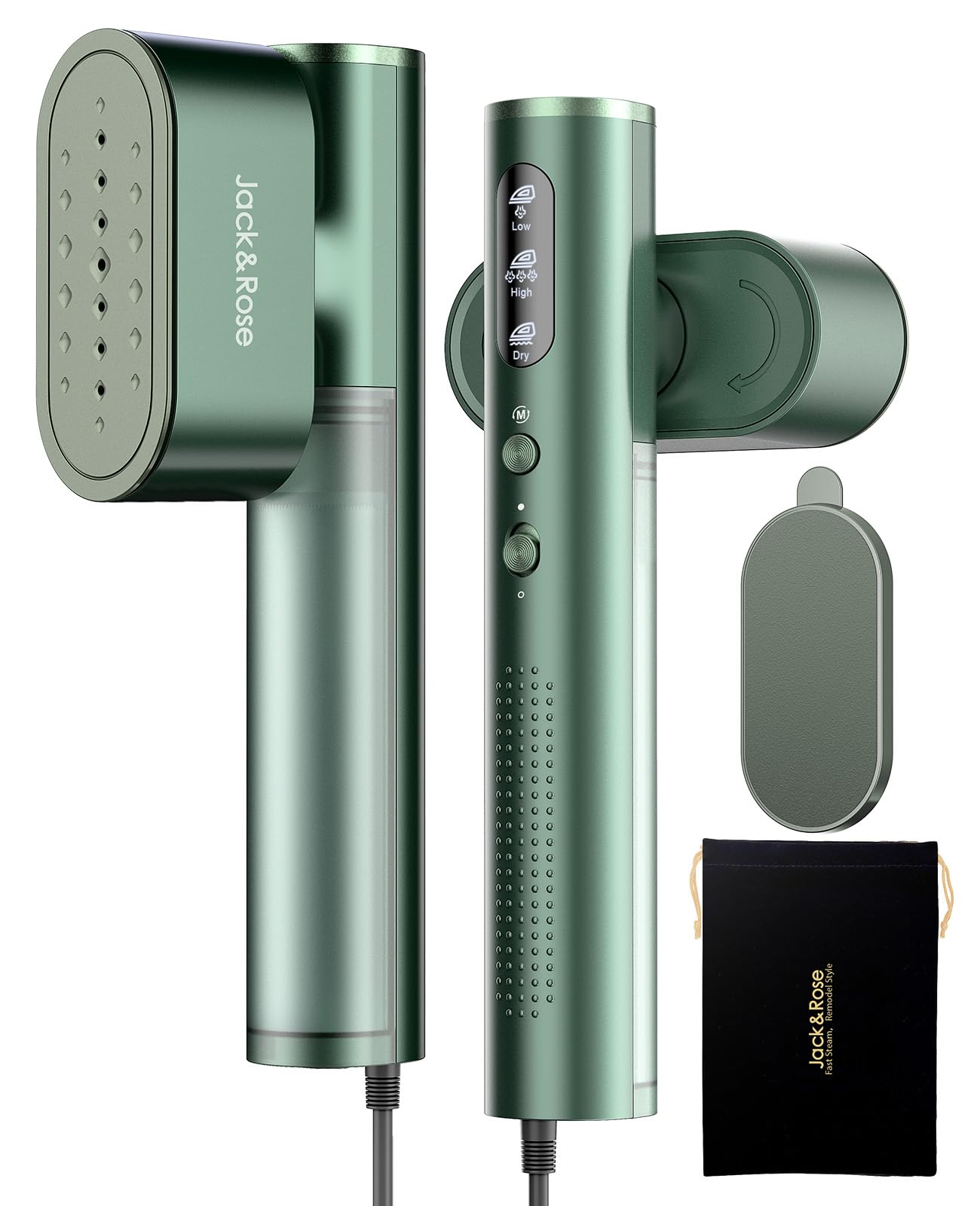 Travel Garment Steamer and Iron with Dual Voltage Design