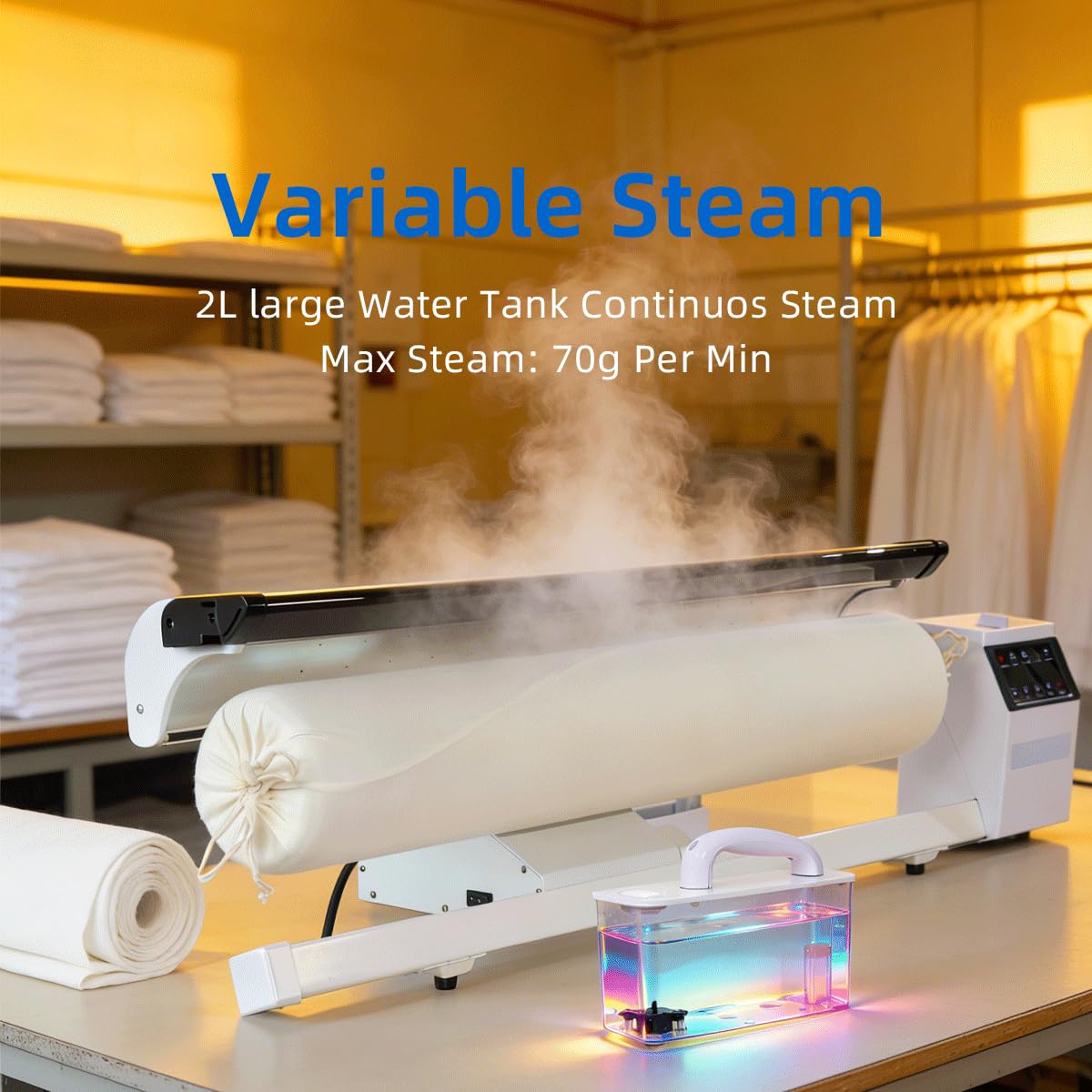 Commercial Steam Press Iron for Professional Linen Care