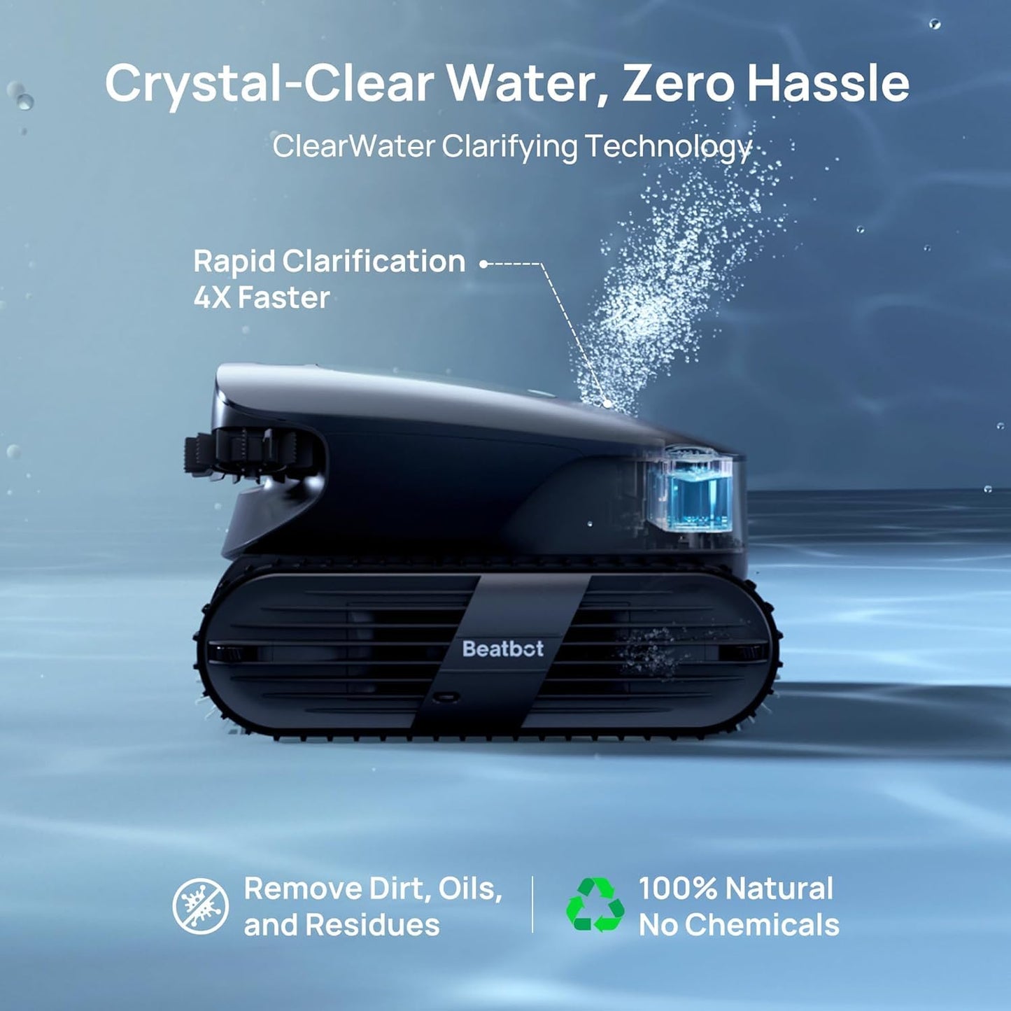 Cordless AI Pool Cleaner with Smart App Control