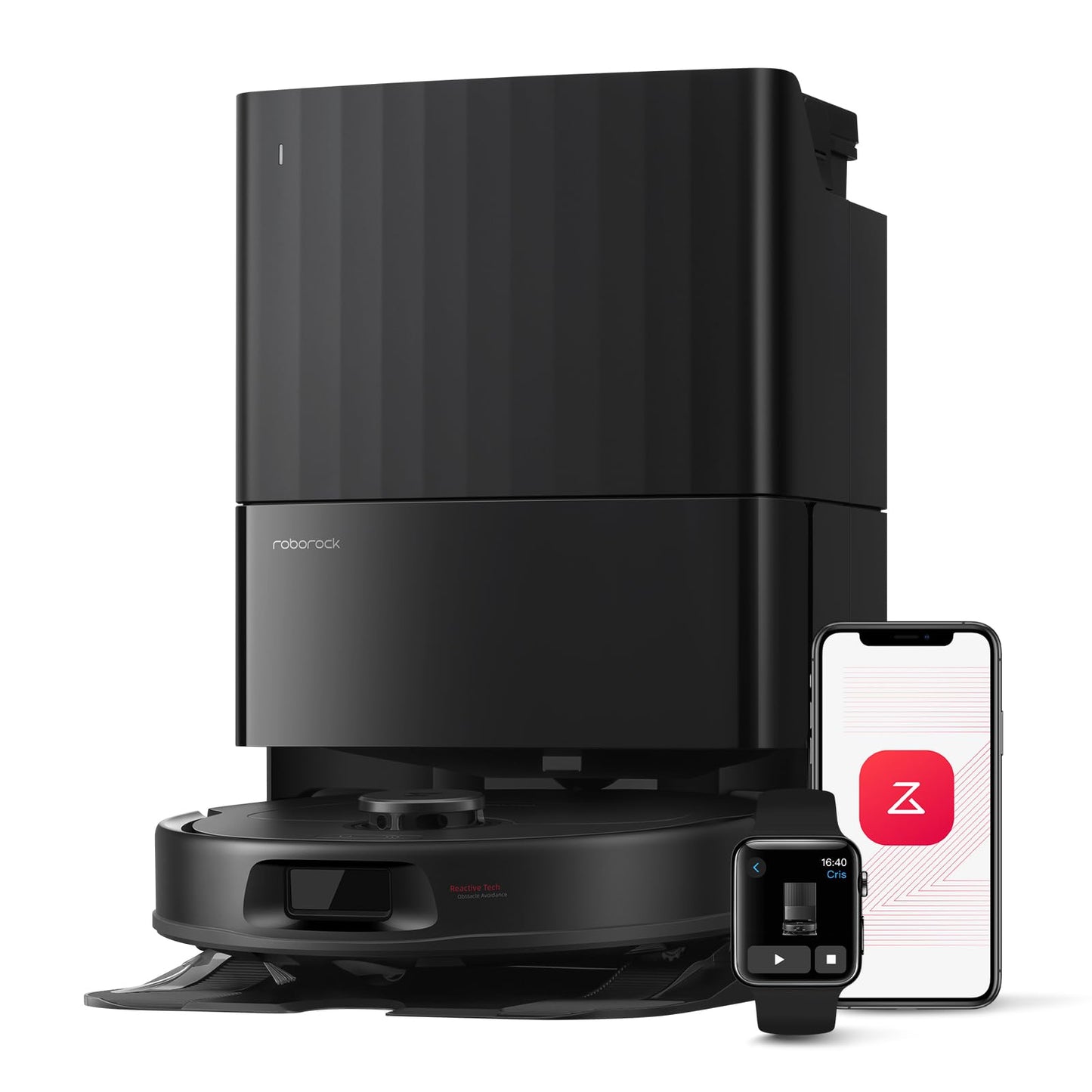 Robot Vacuum & Mop with Auto-Wash Dock