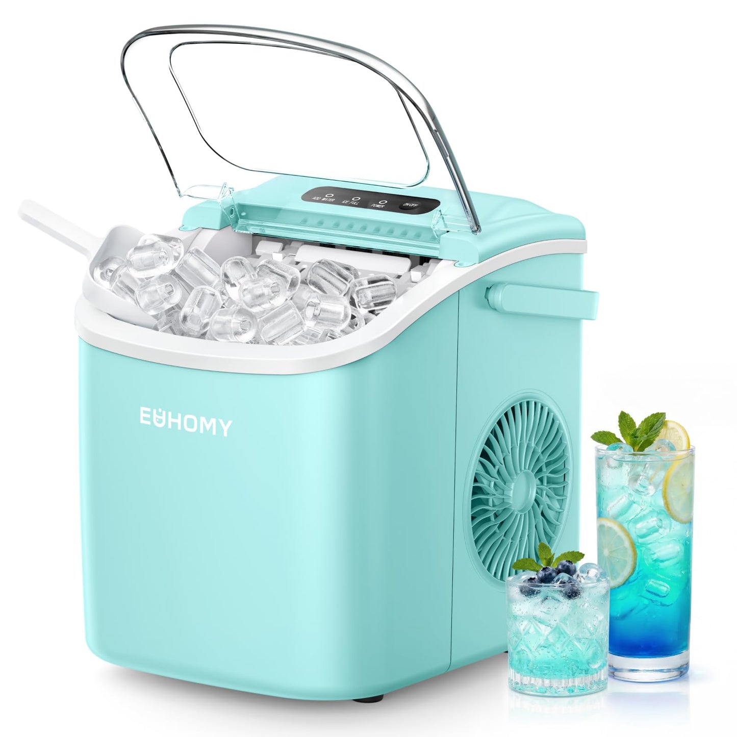 Countertop Ice Maker with Fast Ice and Easy Cleaning