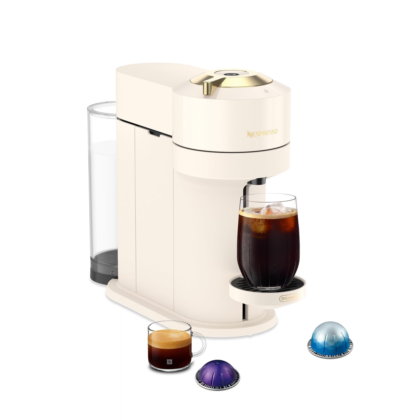 Single Serve Coffee and Espresso Maker with Crema