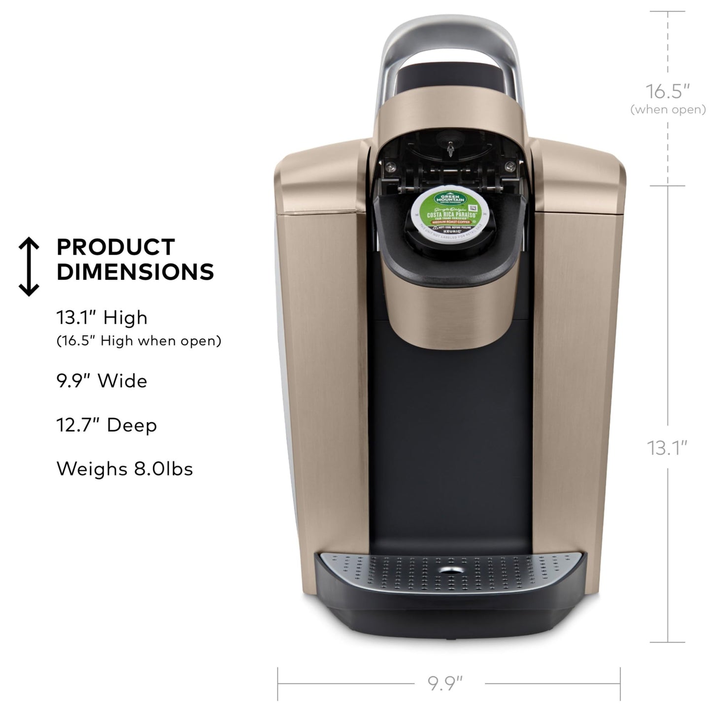 Single Serve Coffee Maker with Pod Brewing System