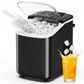 Portable Bullet Ice Maker with Auto-Cleaning Function