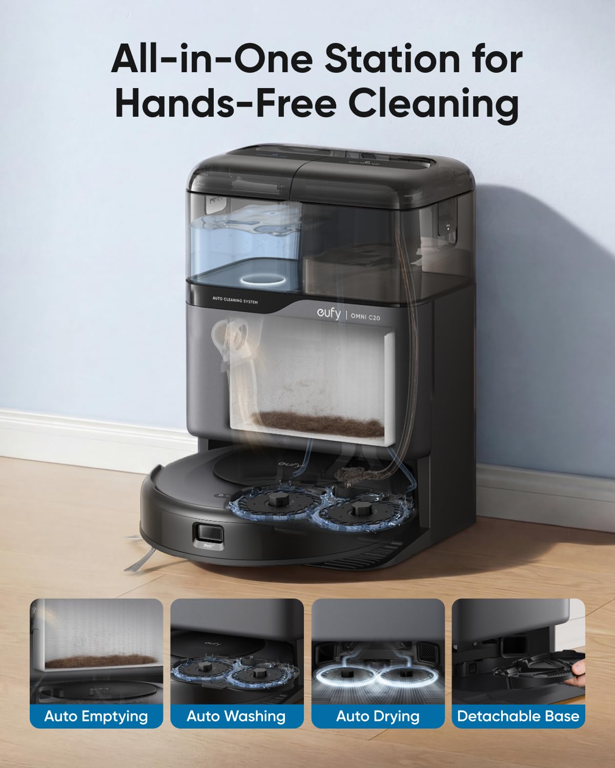 HydroJet Self-Cleaning Robot Vacuum & Mop