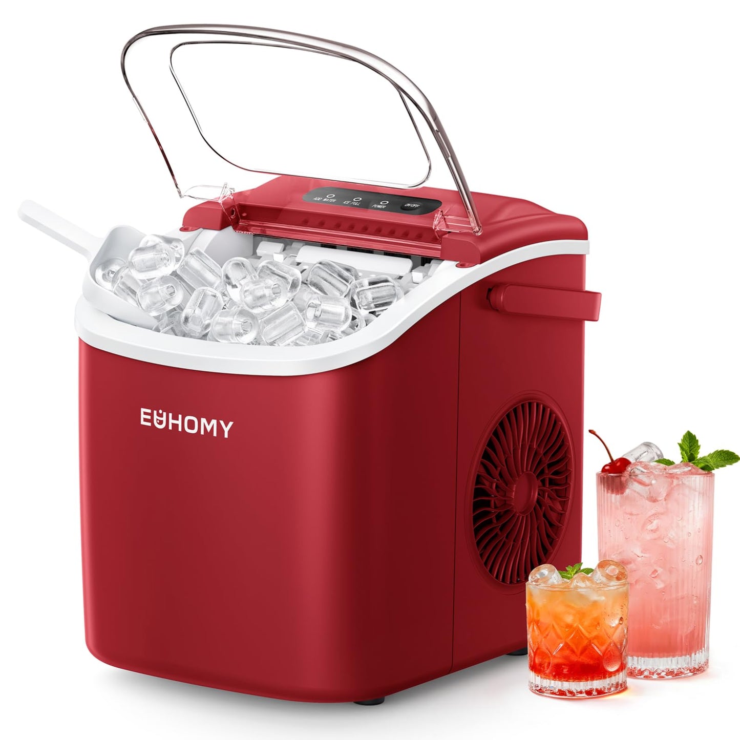 Countertop Ice Maker with Fast Ice and Easy Cleaning