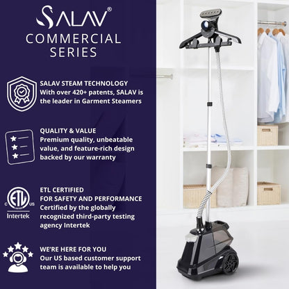 Commercial Garment Steamer with 3L Tank and Foot Pedal