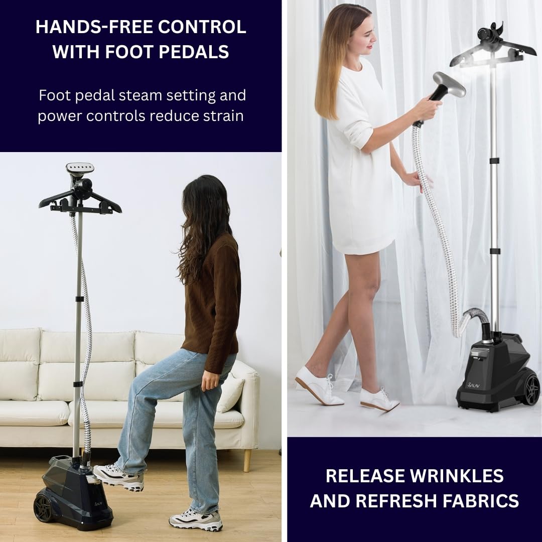 Commercial Garment Steamer with 3L Tank and Foot Pedal