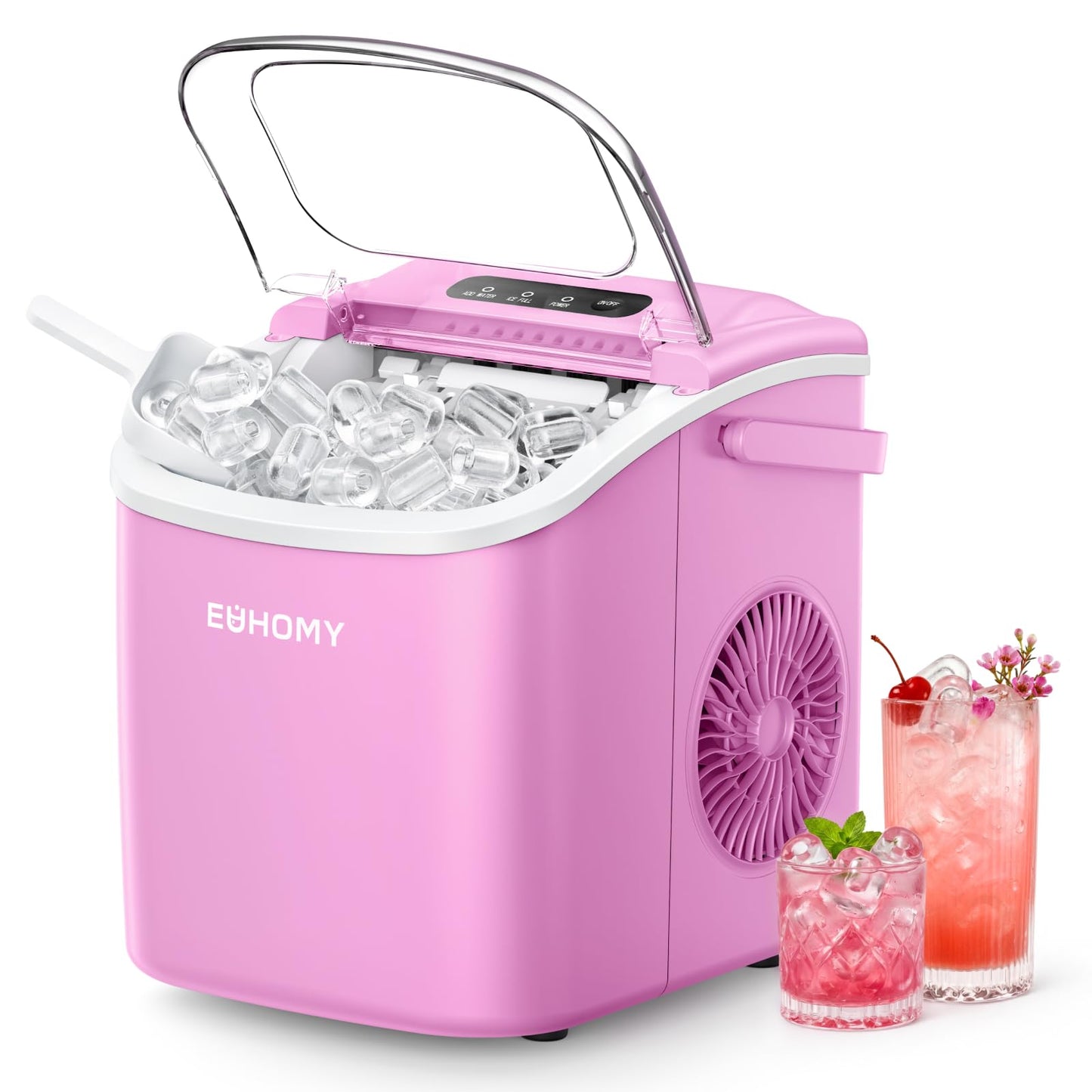 Countertop Ice Maker with Fast Ice and Easy Cleaning