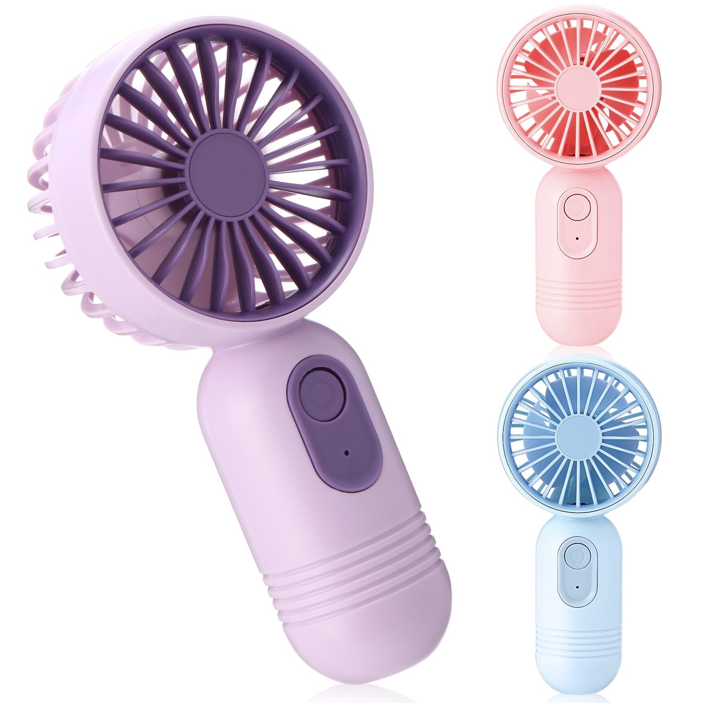 Mini Rechargeable Handheld Fan with 3 Speeds