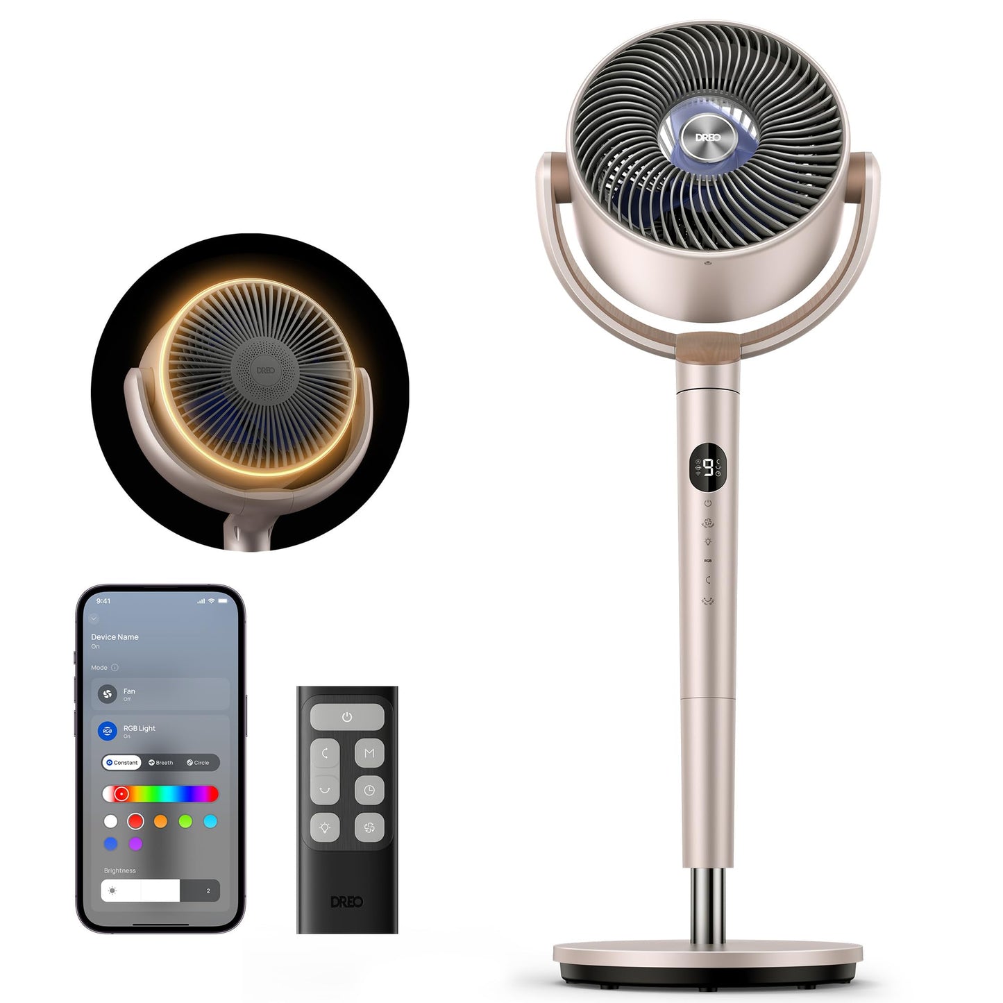 Smart Pedestal Fan with Omni Oscillation