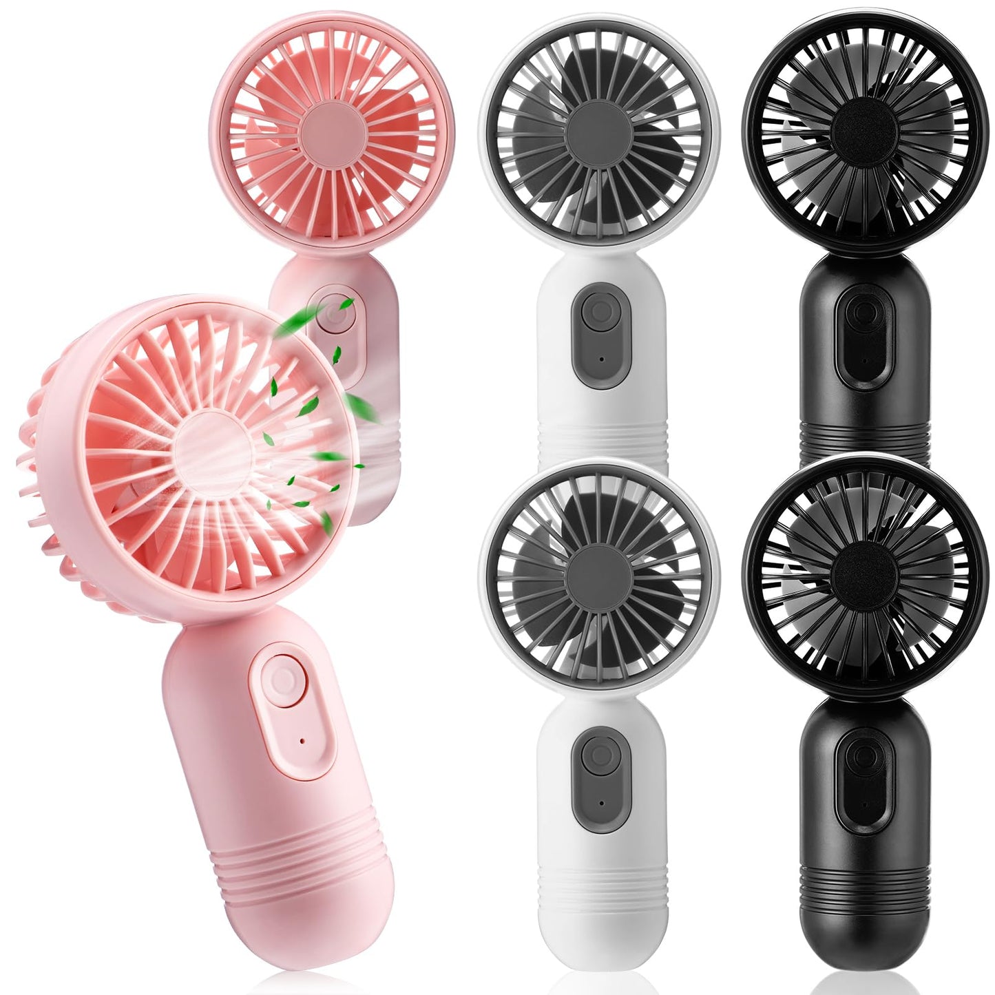 Mini Rechargeable Handheld Fan with 3 Speeds