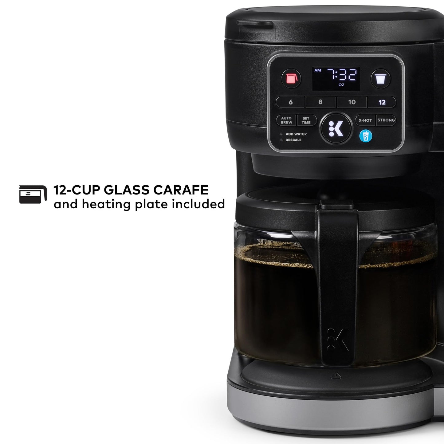 Hot and Iced Coffee Maker with Single Serve and Carafe
