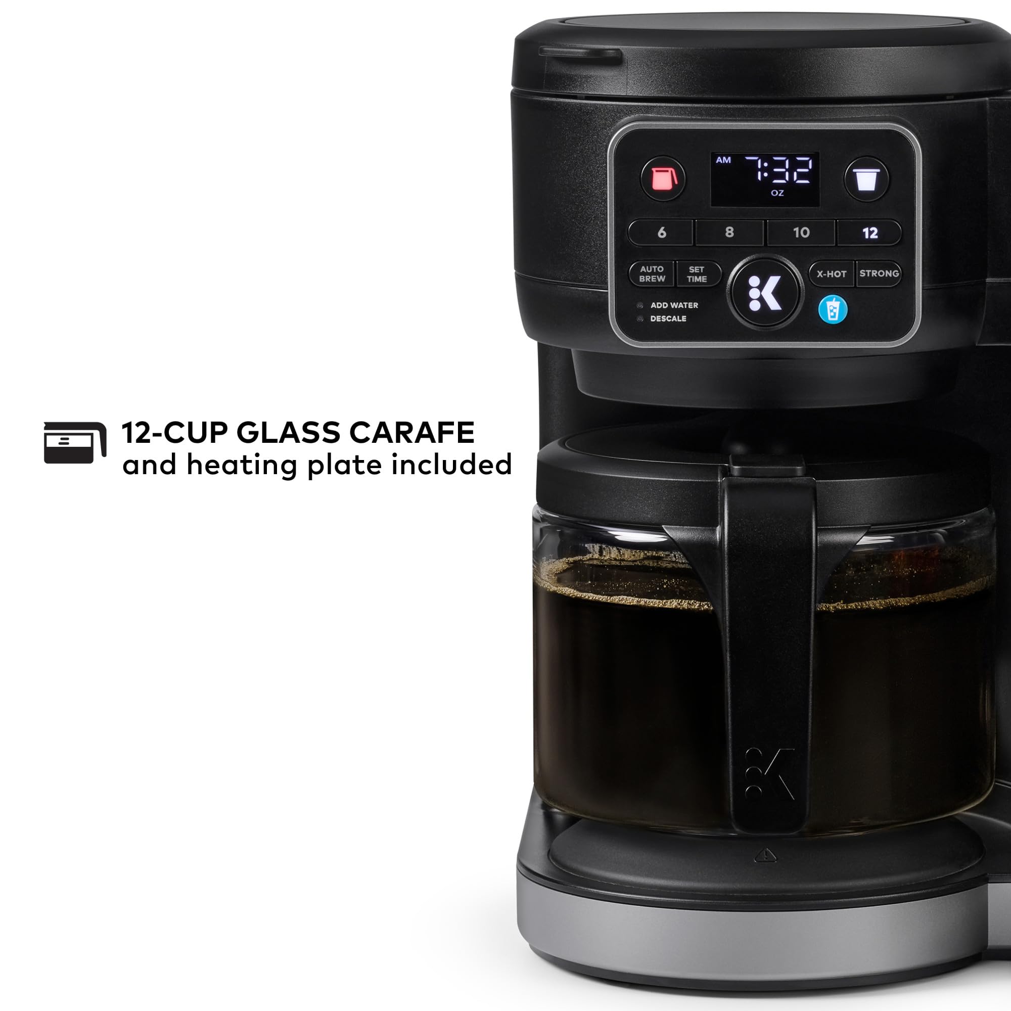 Hot and Iced Coffee Maker with Single Serve and Carafe