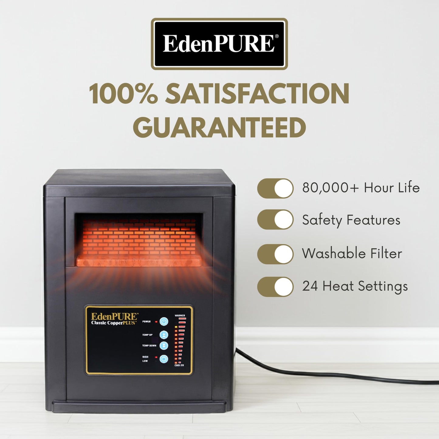 Portable Infrared Space Heater for Large Rooms