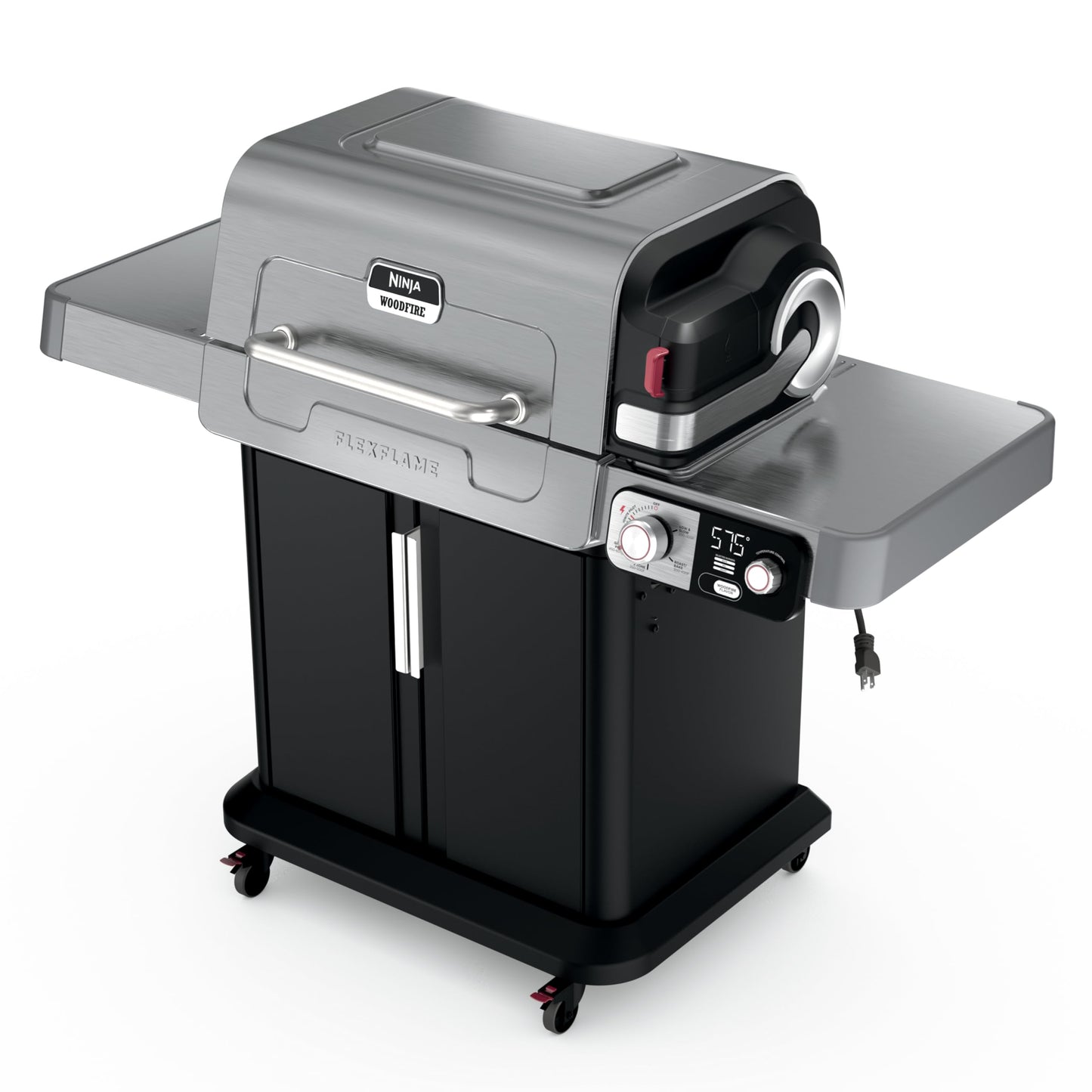 Electric Grill and Smoker with Multi-Fuel Cooking System