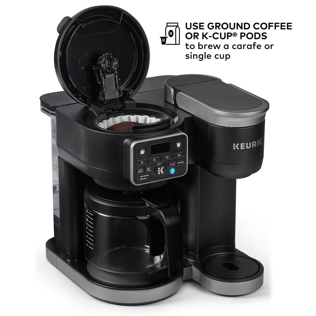 Hot and Iced Coffee Maker with Single Serve and Carafe