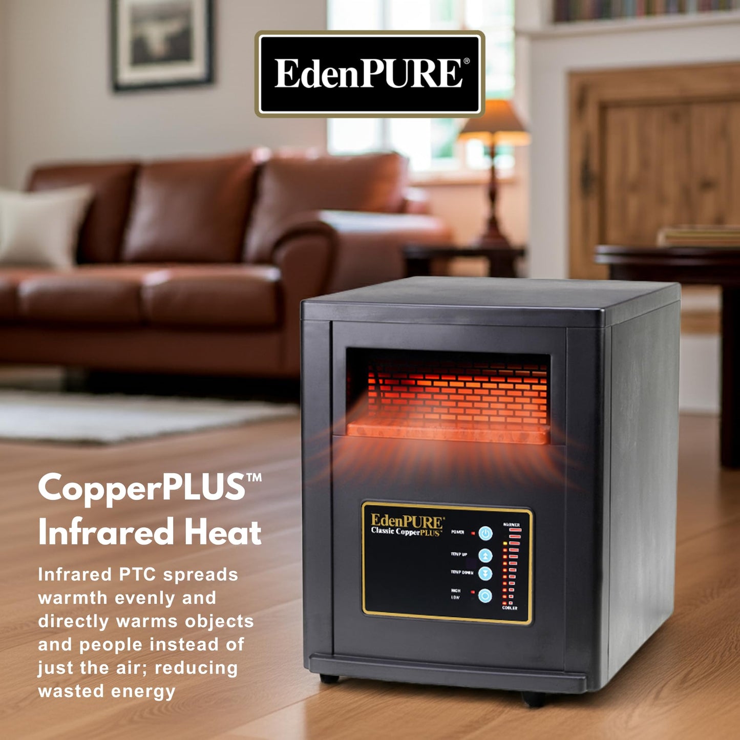 Portable Infrared Space Heater for Large Rooms