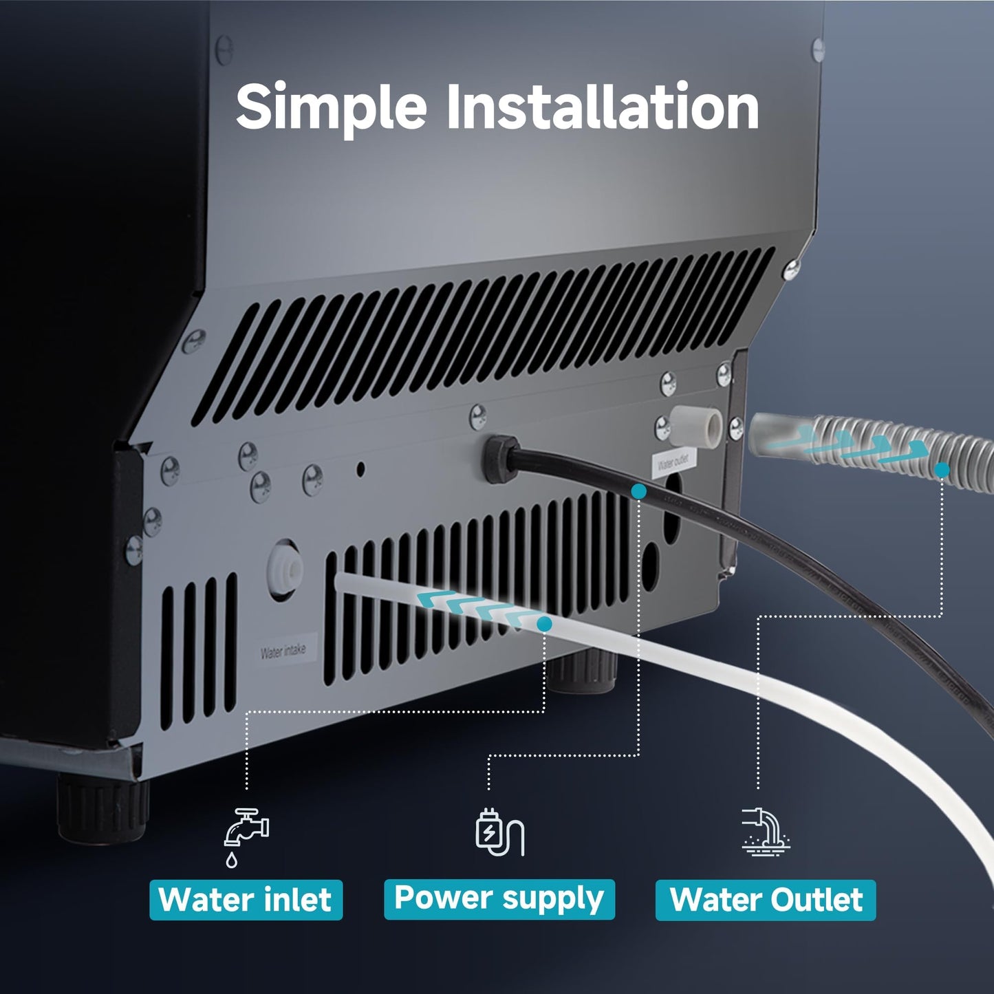 Compact Ice Maker Machine with Fast Ice Production