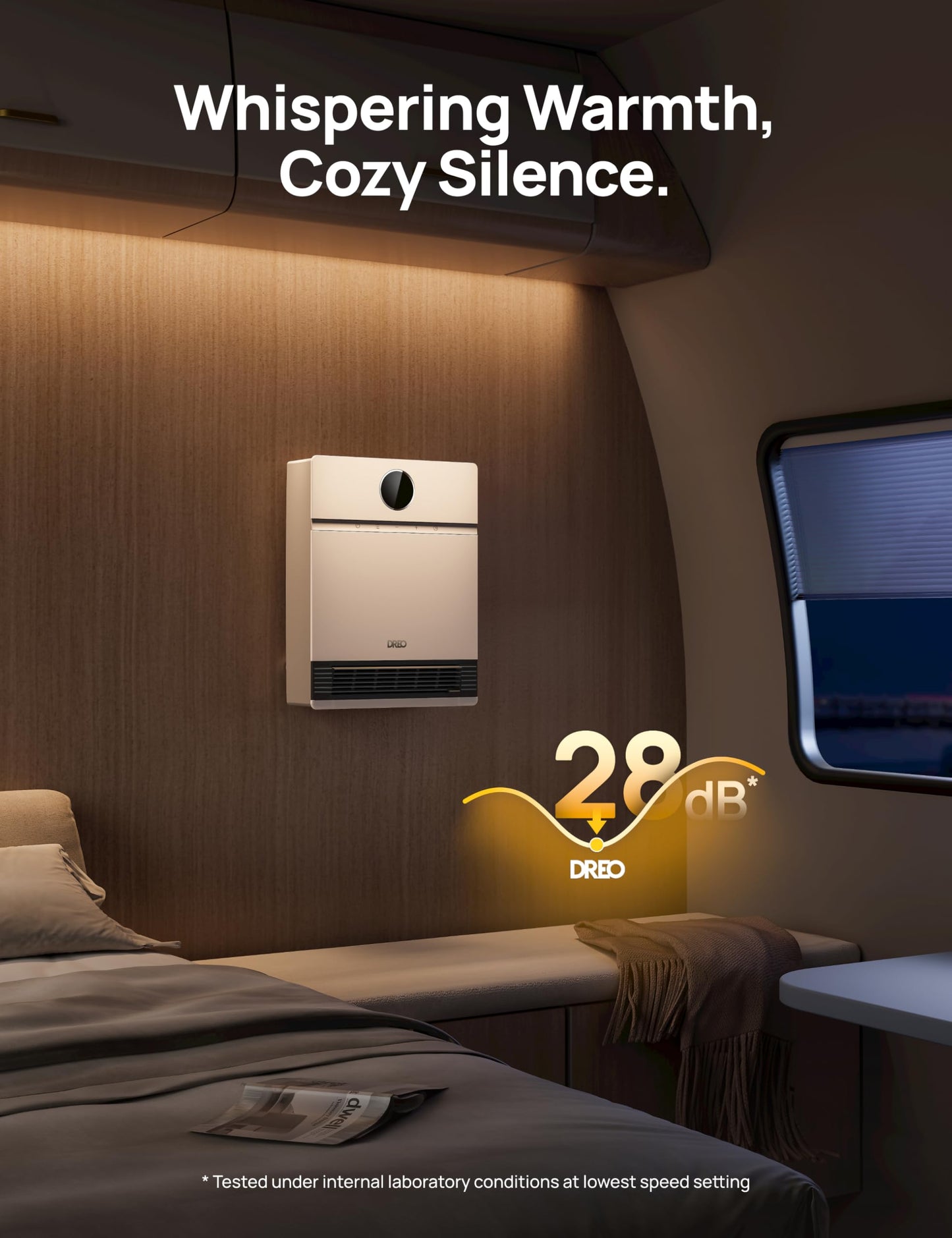 Smart Wall-Mounted Space Heater with Remote