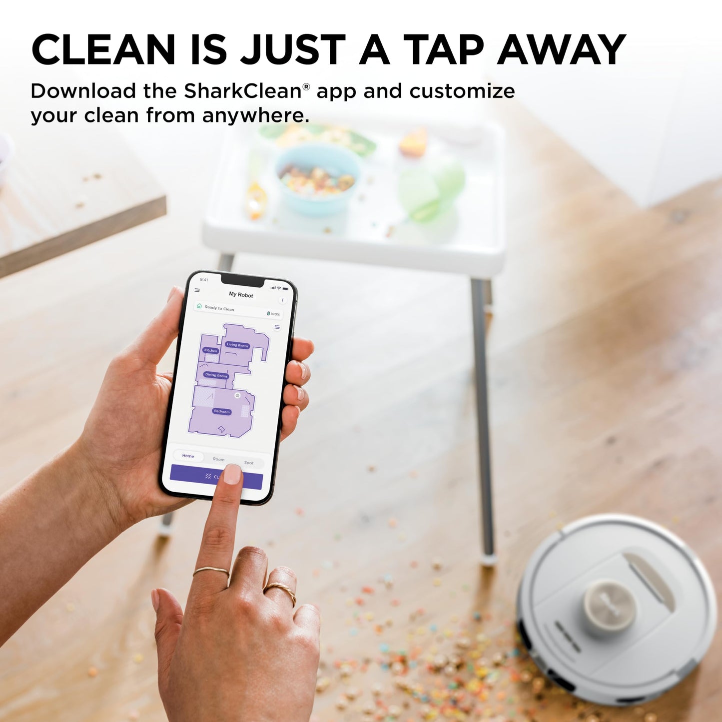 Robot Vacuum & Mop with Self-Cleaning Dock Set
