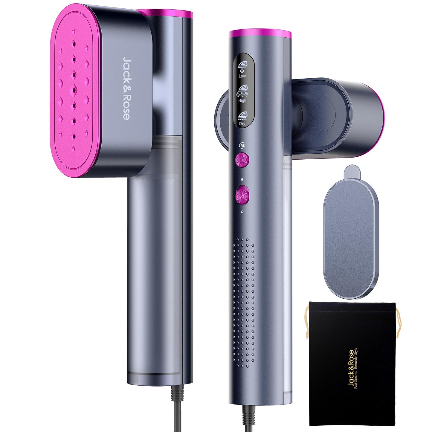 Travel Garment Steamer and Iron with Dual Voltage Design