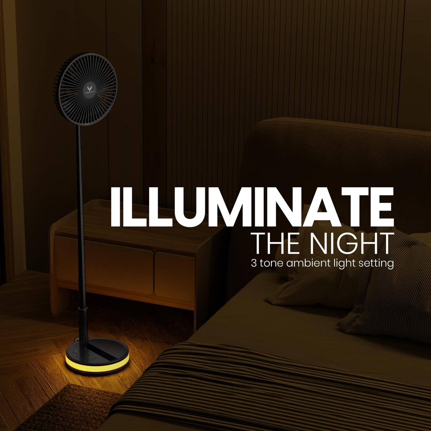 Portable Rechargeable Fan with Remote Control