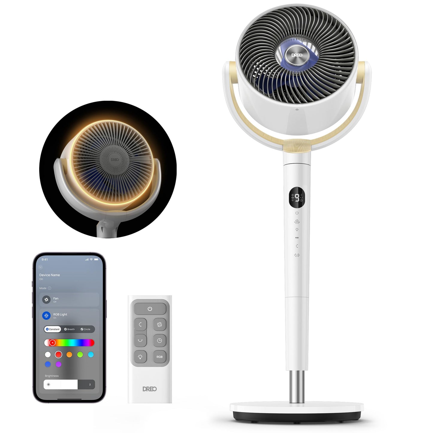 Smart Pedestal Fan with Omni Oscillation