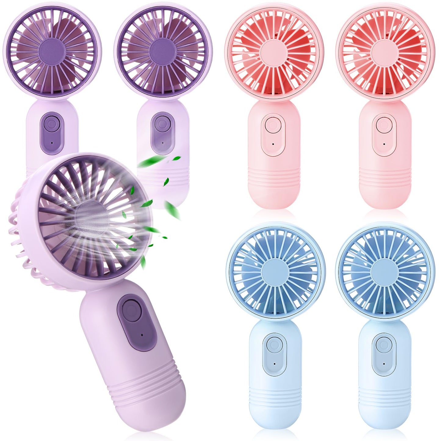 Mini Rechargeable Handheld Fan with 3 Speeds