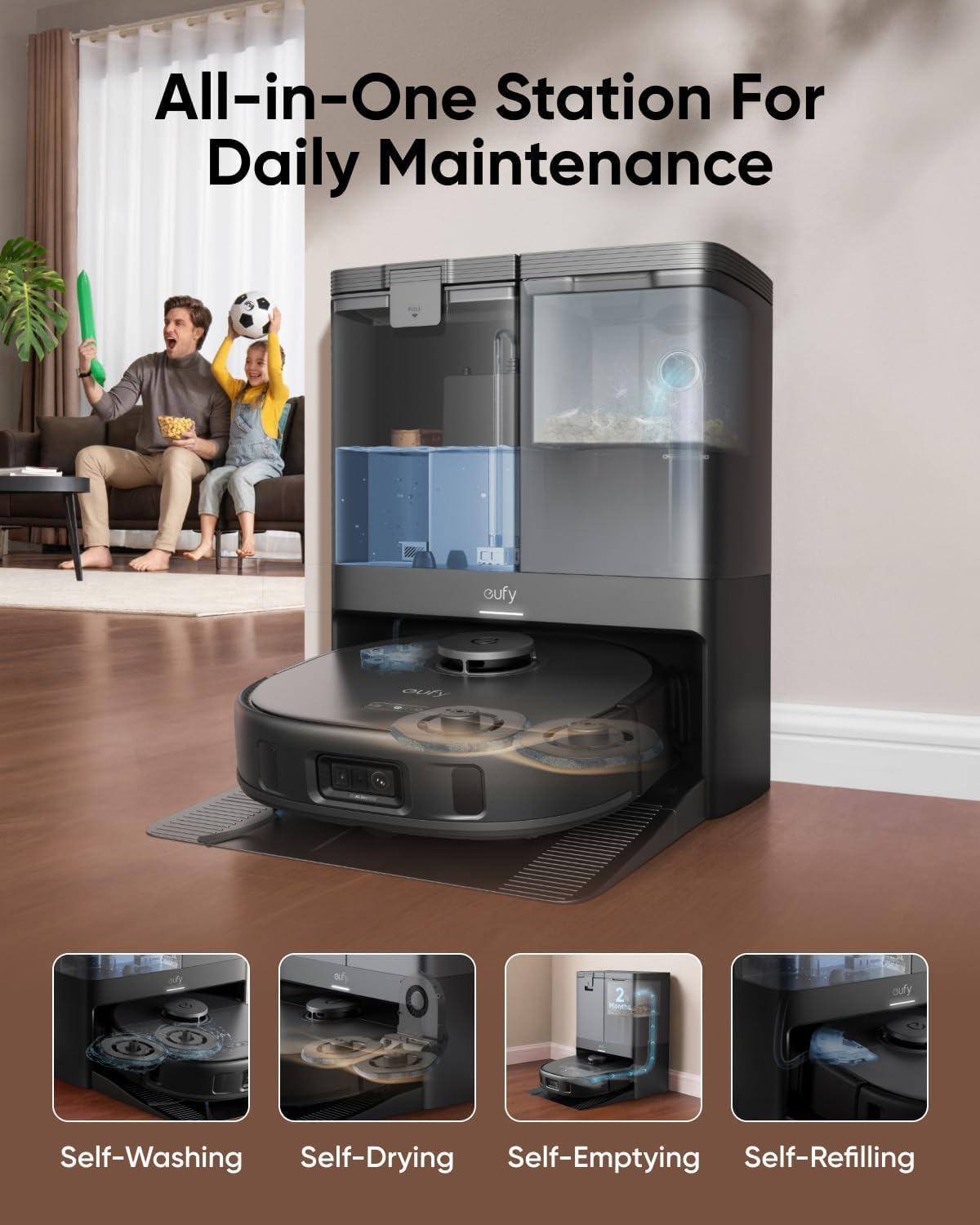 Robot Vacuum Series with Smart Cleaning System