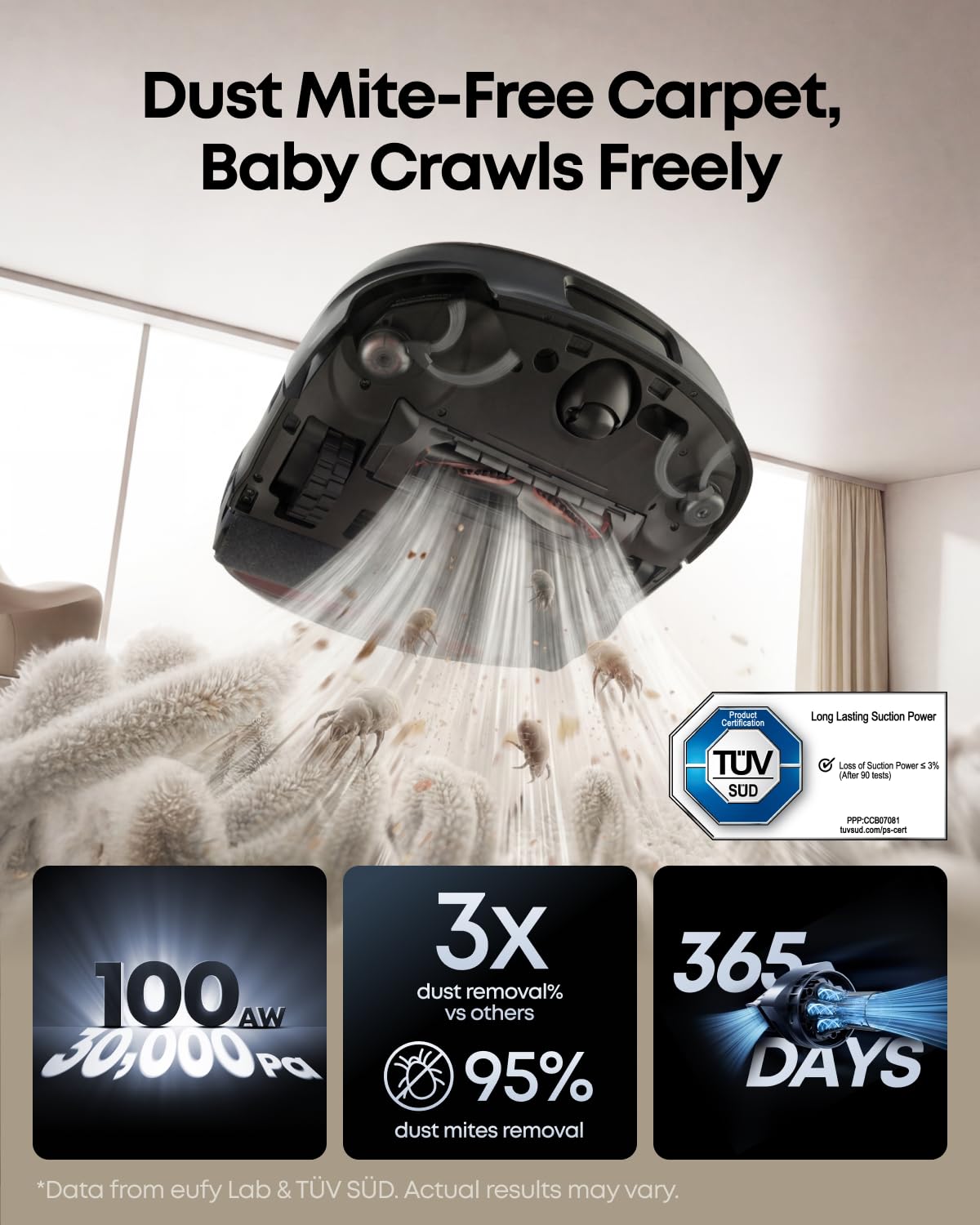 Robot Vacuum & Mop with Self-Cleaning Dock