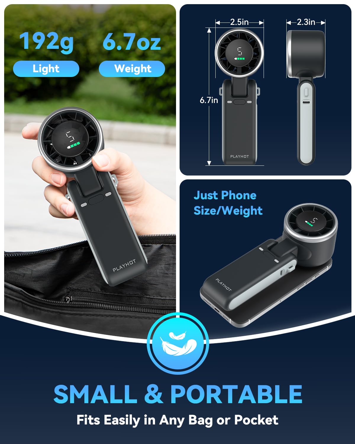 Portable Handheld Turbo Fan