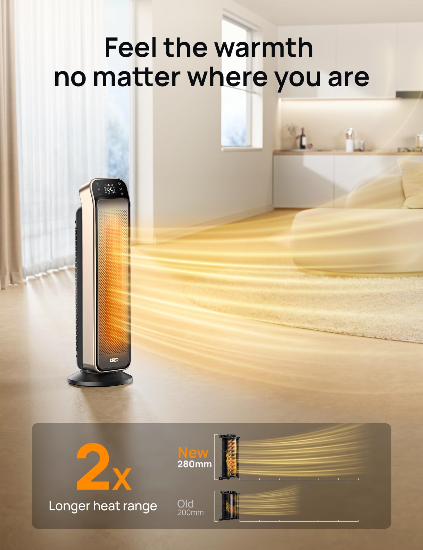 1500W Space Heater with Remote Control