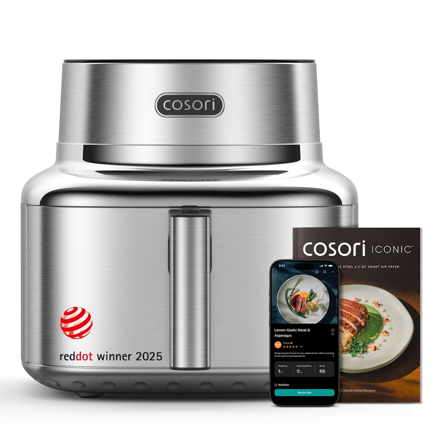 Smart Air Fryer with Rapid Crisp Cooking Technology