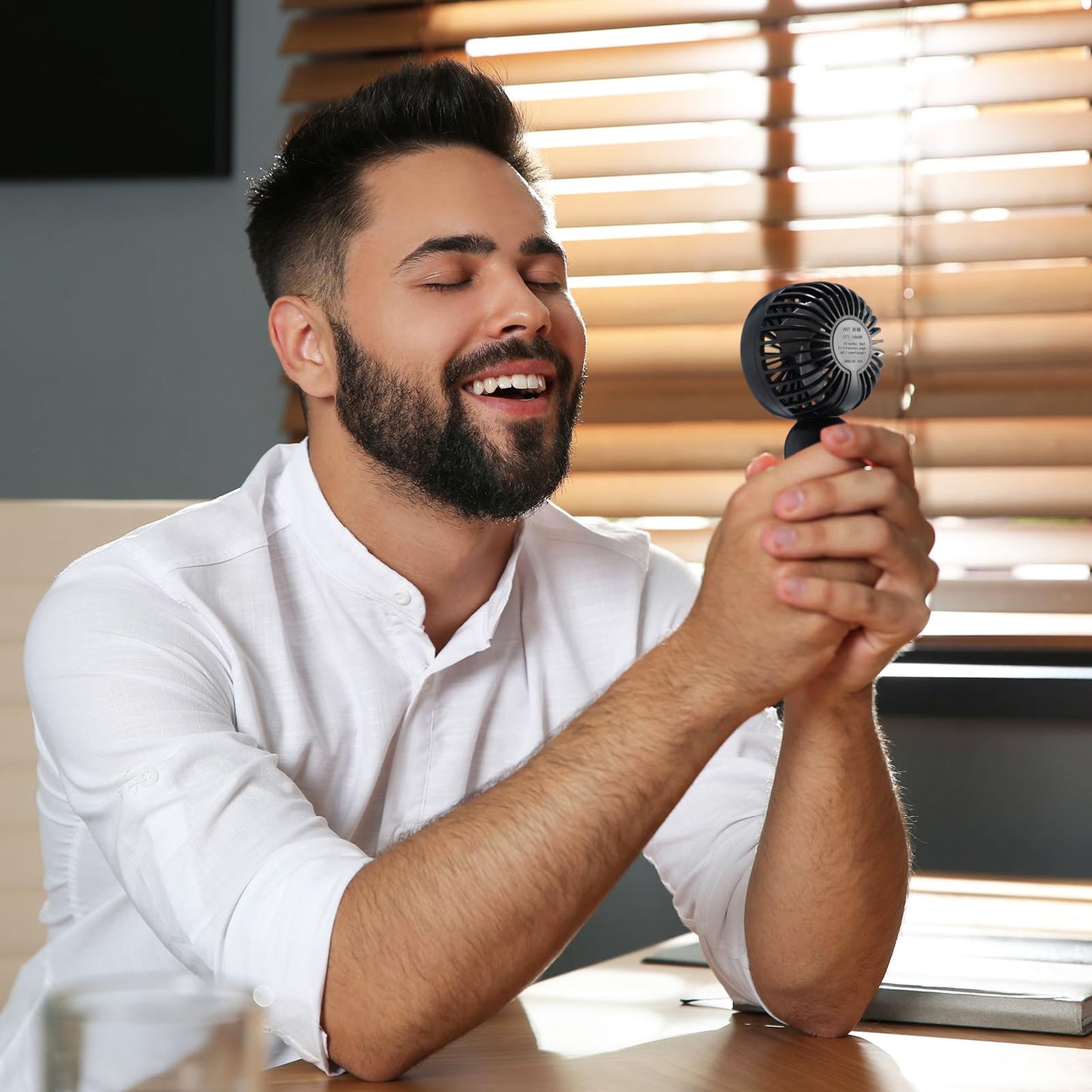 Mini Rechargeable Handheld Fan with 3 Speeds