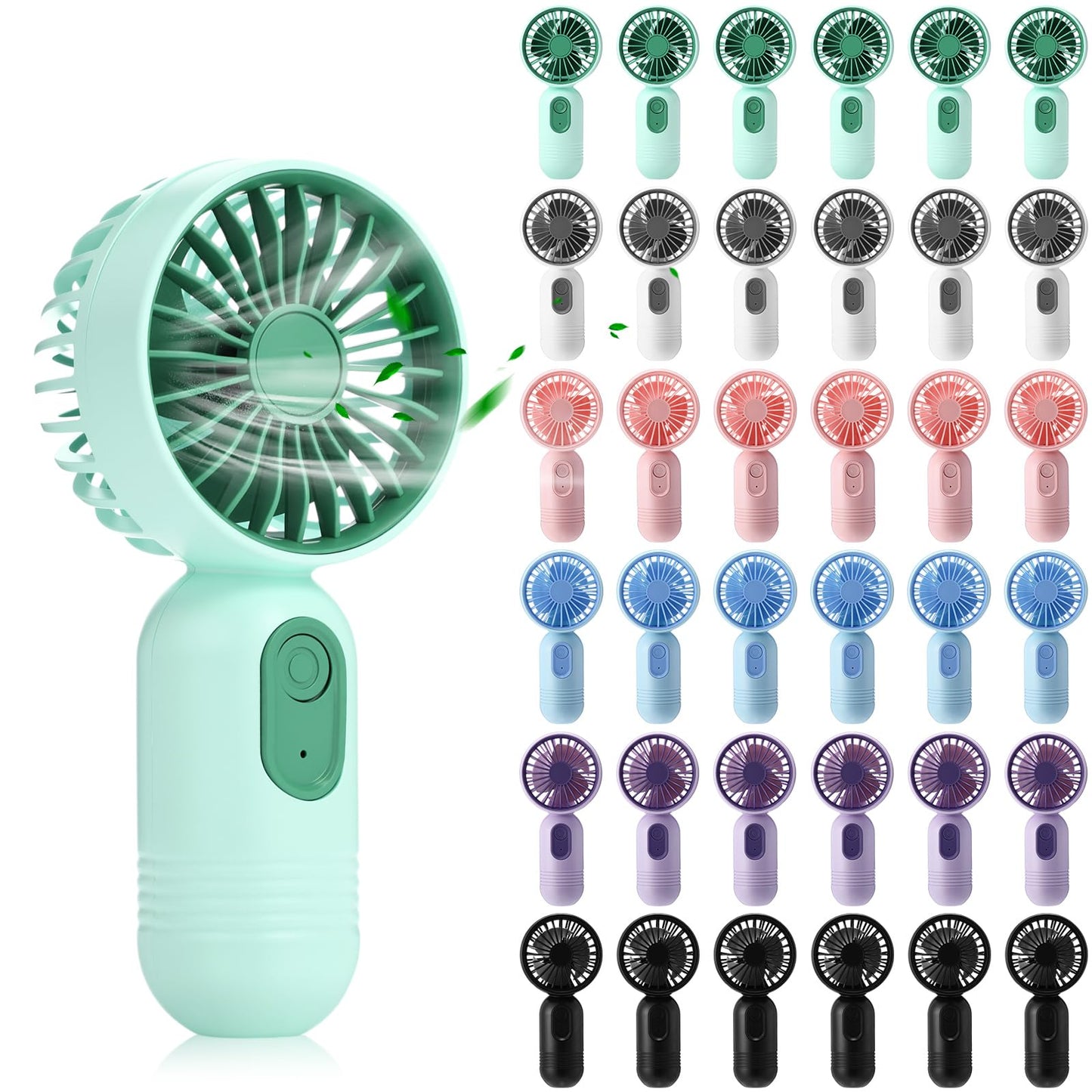 Mini Rechargeable Handheld Fan with 3 Speeds