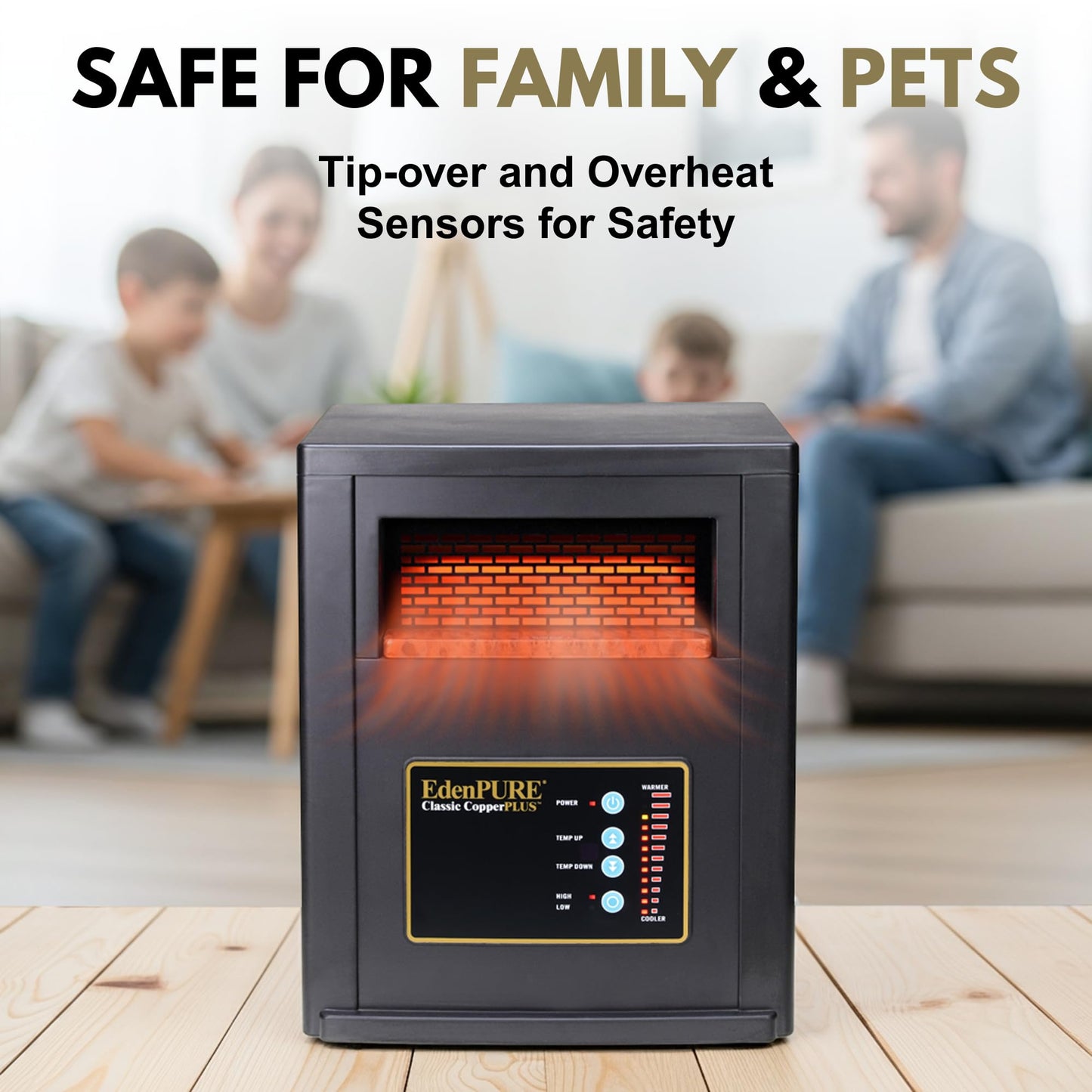 Portable Infrared Space Heater for Large Rooms