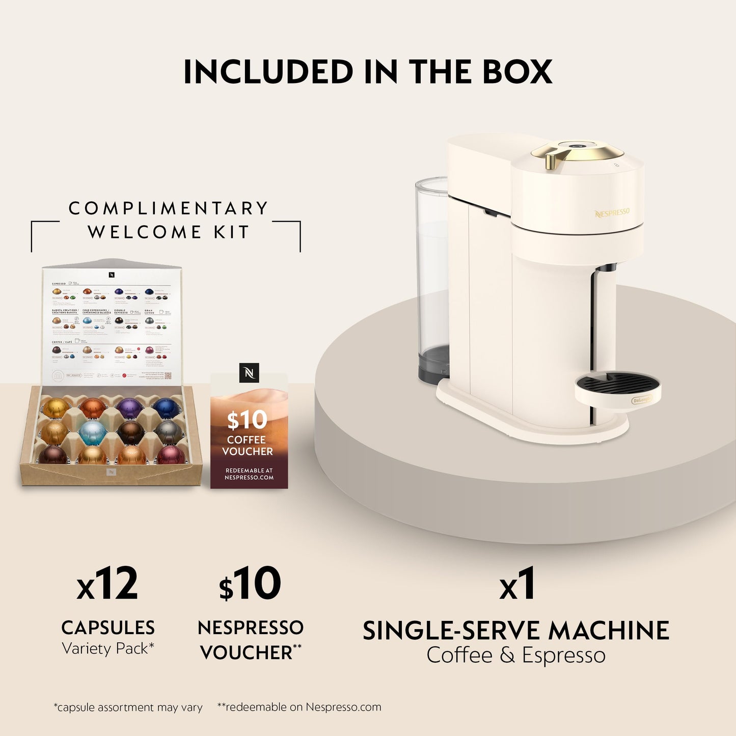 Single Serve Coffee and Espresso Maker with Crema