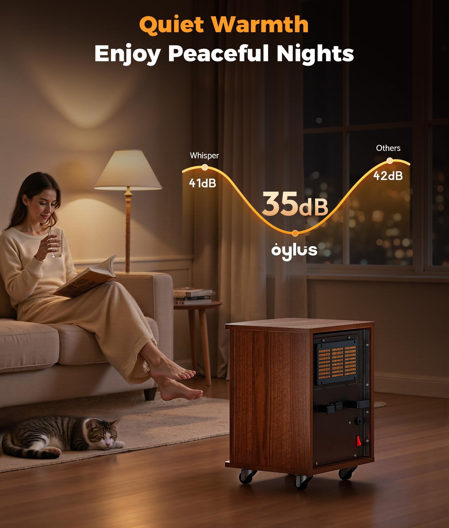 Portable Infrared Space Heater with Remote