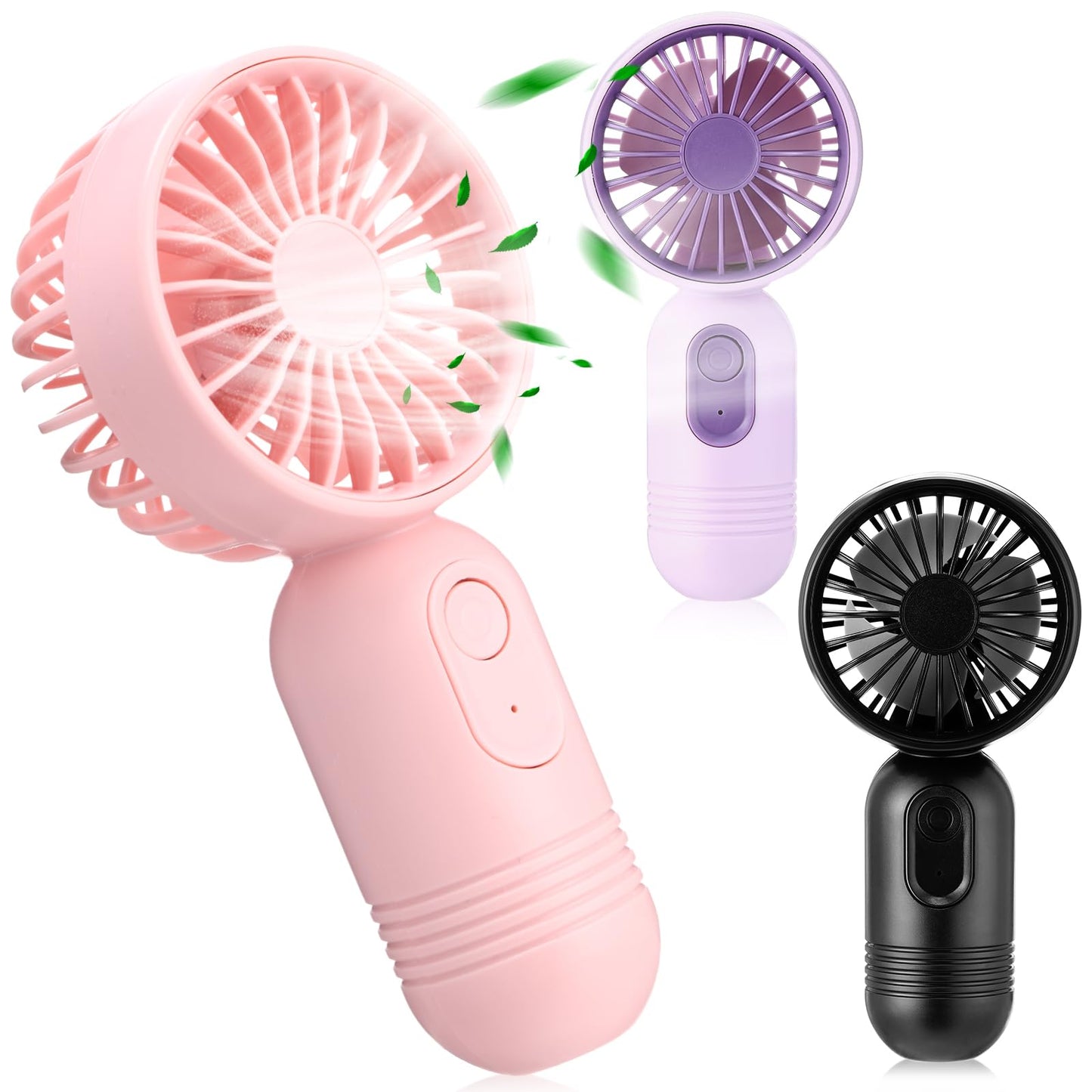 Mini Rechargeable Handheld Fan with 3 Speeds