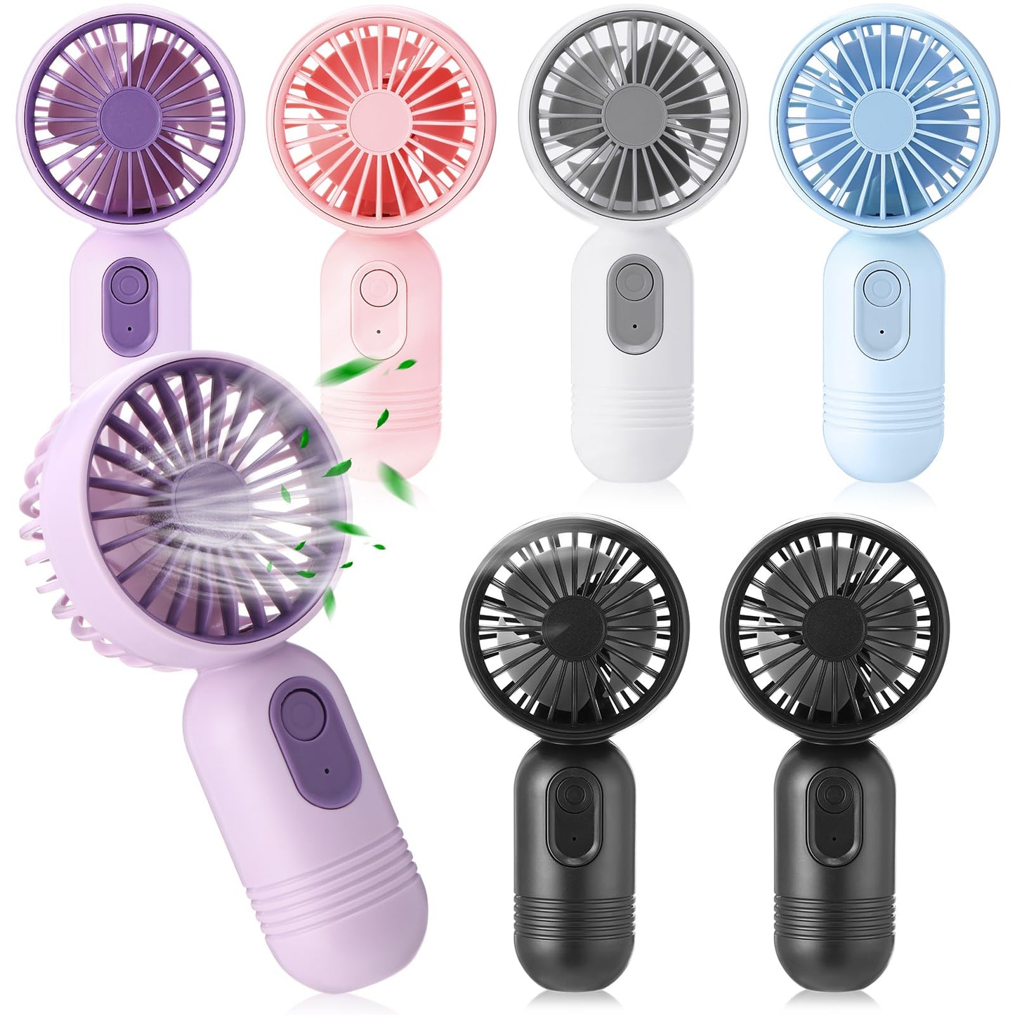 Mini Rechargeable Handheld Fan with 3 Speeds