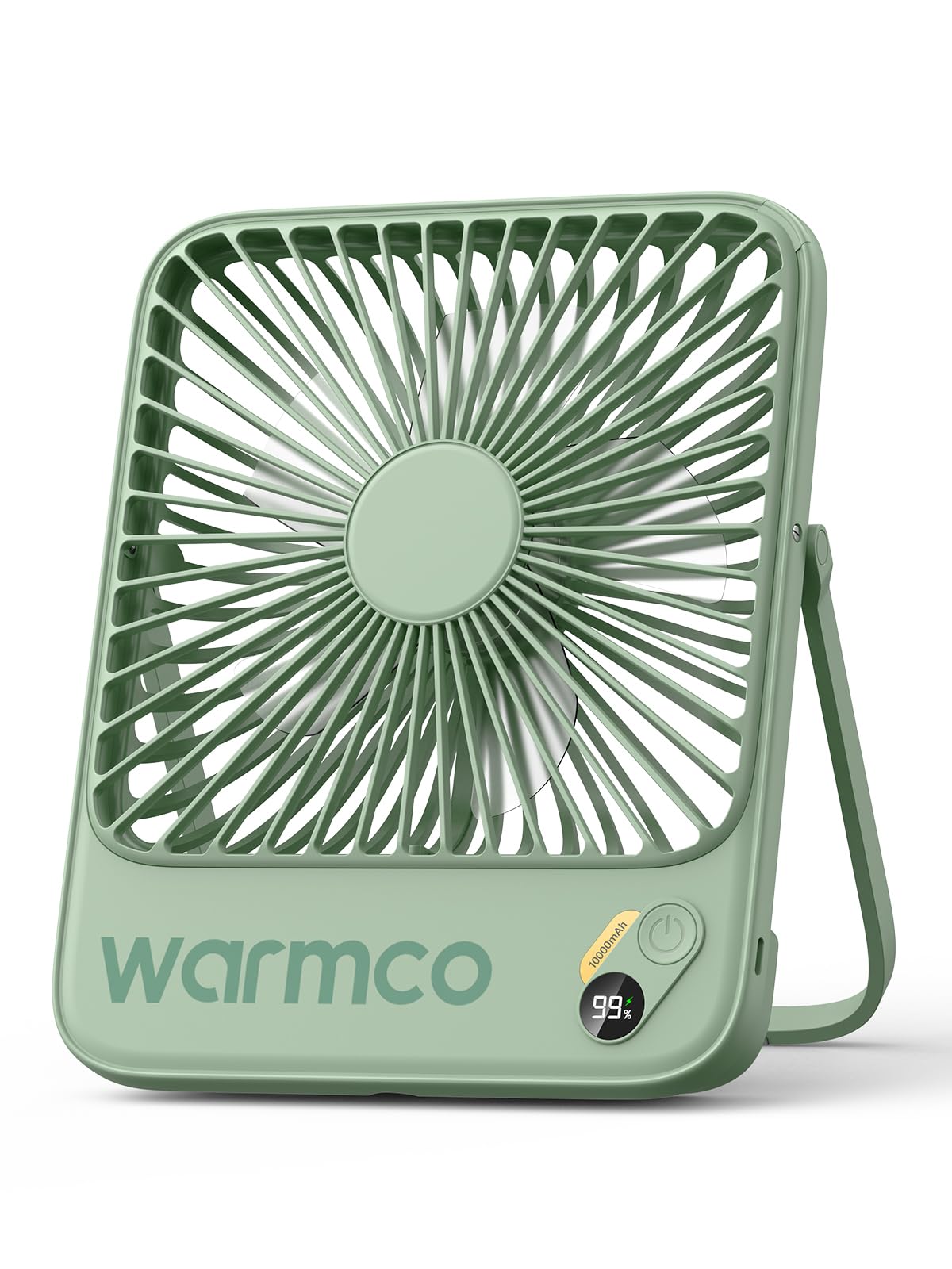 Portable Rechargeable Desk Fan with Digital Display