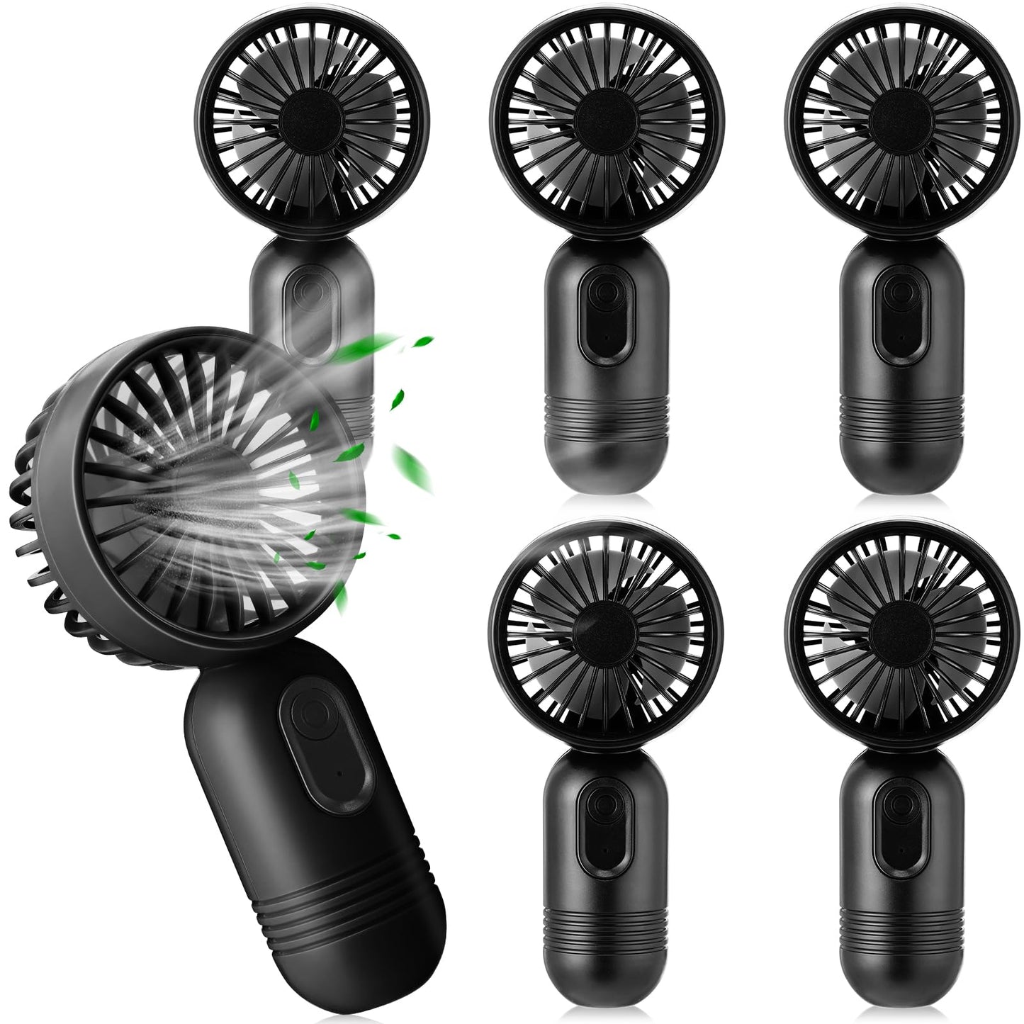 Mini Rechargeable Handheld Fan with 3 Speeds
