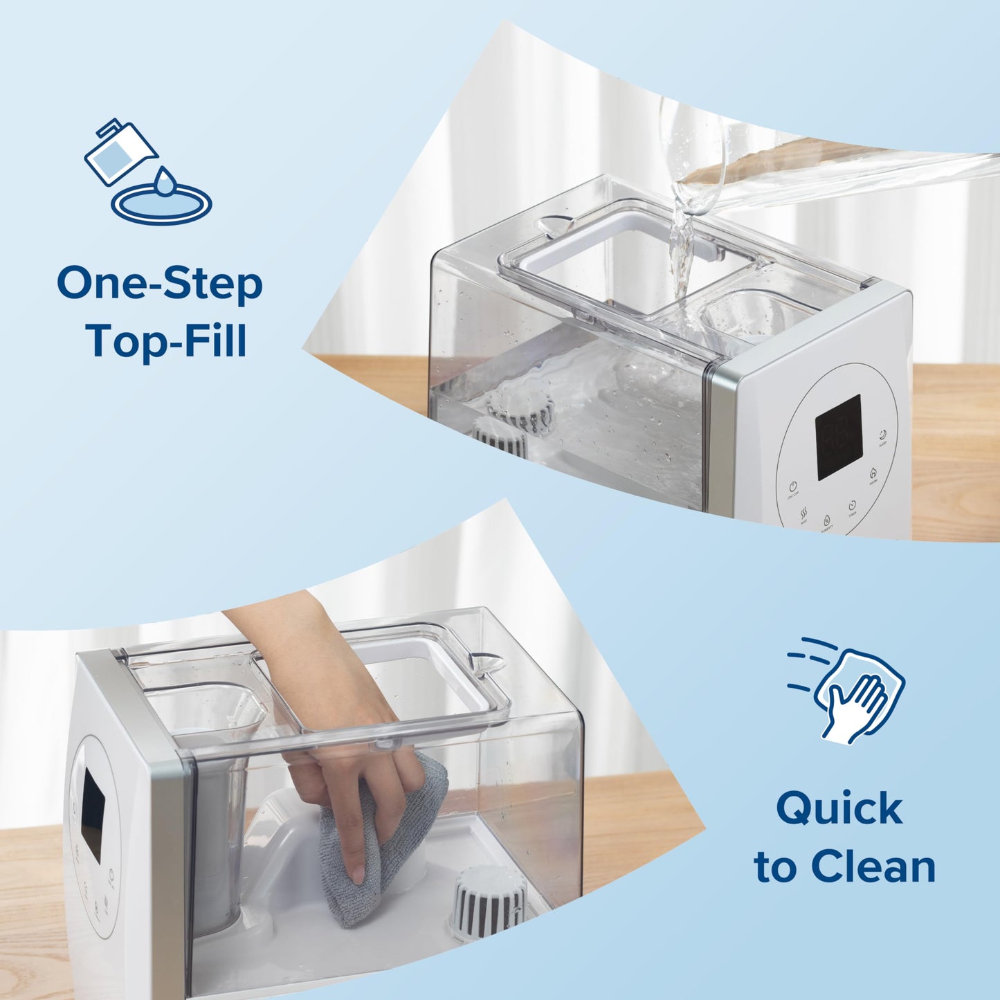 Smart Warm & Cool Mist Humidifier for Large Rooms