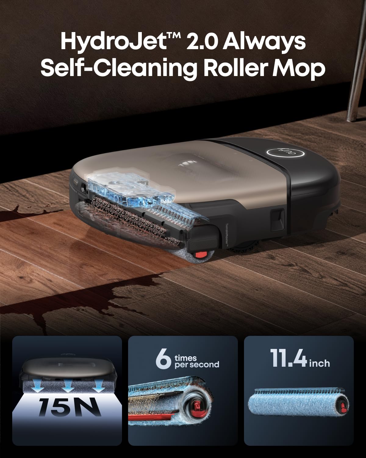 Robot Vacuum & Mop with Self-Cleaning Dock